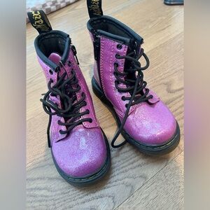 Dr. Martens Purple Glitter Boots Toddler Size 8